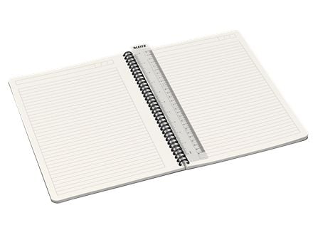 Leitz Office - Notisbok - innbundet - A4 - 90 ark / 180 sider - linjert - rød - 5 stk./pakning