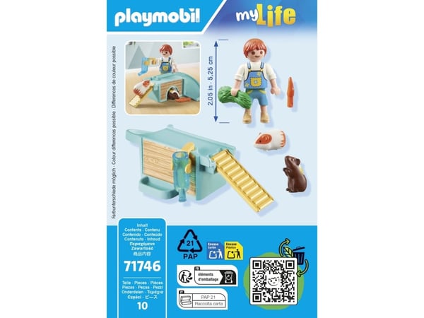 Playmobil My Life 71746 gutt med marsvin