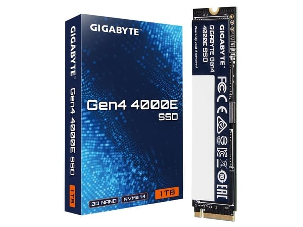 Gigabyte Gen4 4000E - SSD - 1 TB - inbyggd - M.2 2280 - PCIe 4.0 x4 (NVMe)