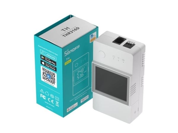 Sonoff TH Elite Wifi rele, jossa on lämpötilan ja kosteuden mittaustoiminto Sonoff THR316D