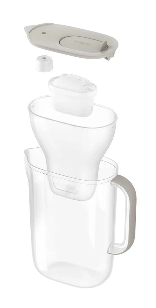 Brita Style Essential, Vesikannun suodatin, 2,4 L, Hiekka, Läpinäkyvä