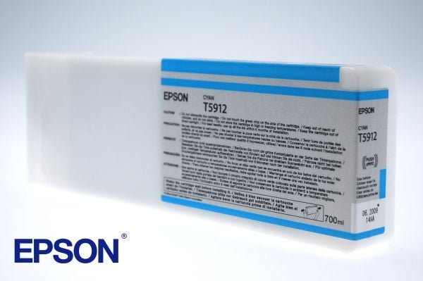 Epson T5912 - 700 ml - cyan - original - bläckpatron - för Stylus Pro 11880, Pro 11880 AGFA, Pro 11880 Xerox