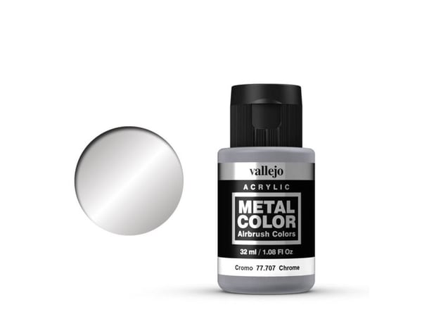 Vallejo Metal Color, 32 ml, Grå, Metallisk, Flaske