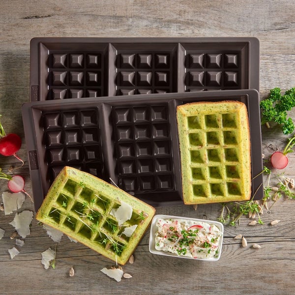 Lurch 00085084, Våffelform, Rektangulär, -40 ° C, 240 ° C, Brun, Silikon