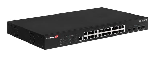 Edimax Pro TGS-5428PLX - Switch - surveillance, vlan, L2 - 24 x 2.5GBase-T + 4 x 10 Gigabit SFP+ (opplenke) - stasjonær, rackmonterbar - PoE++ (400...