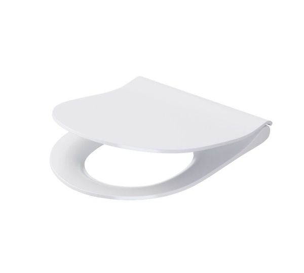 Cersanit City Oval Slim K98-0146 toalettsits mjukstängande Duroplast vit