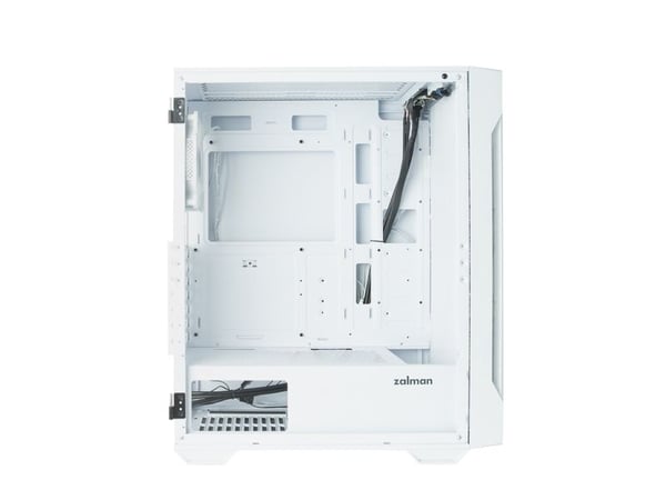 Zalman I3 NEO TG WHITE, Midi Tower, PC, Valkoinen, ATX, mikro ATX, Mini-ITX, Muovi, Terästä, Karkaistu lasi, 16,2 cm