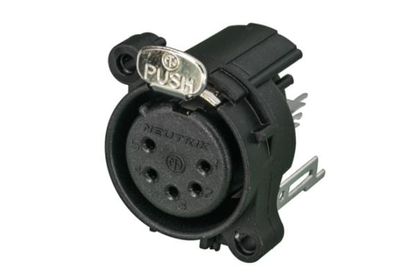 Neutrik NC5FAV, XLR, Sort, 25,3 mm, 25,3 mm, -30 - 80 °C