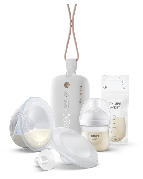 Philips AVENT Hands-free SCF543/11 Enkel elektrisk brystpumpe, Elektronisk, Hvit
