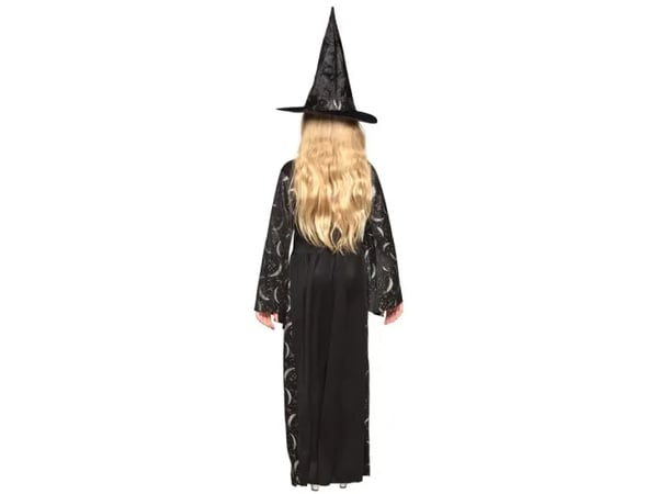 Boland 78031, Maskeraddräkt, Barn, Flicka, Halloween, Häxa, Svart, Vit