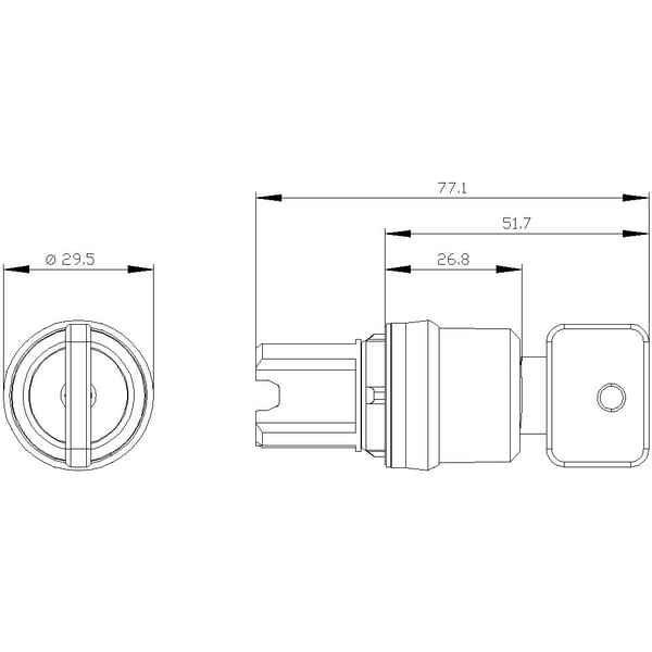 Siemens 3SU1050-4JP31-0AA0, IP67, IP69K, 2,23 cm, 88 mm, 93 mm, 38 mm, 111 g