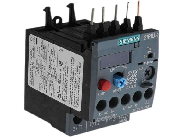 Siemens Överbelastningsrelä 690 V/AC 1 x gränslägesbrytare, 1 x brytbrytare 1 st 3RU2116-1KB0