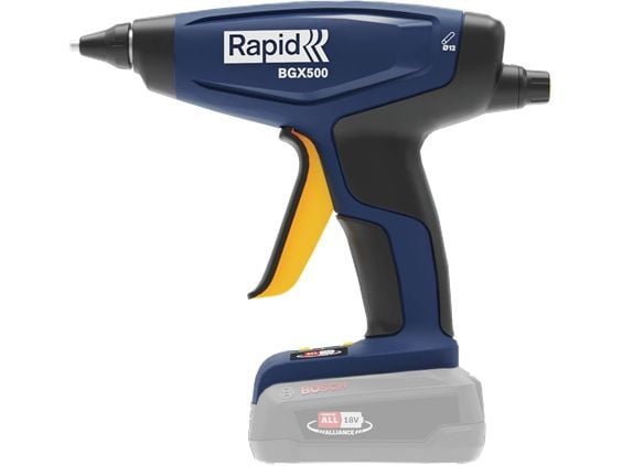 Rapid BGX500, kuumaliimapistooli, musta, sininen, 12 cm, 3 min, akku, 2.5 At