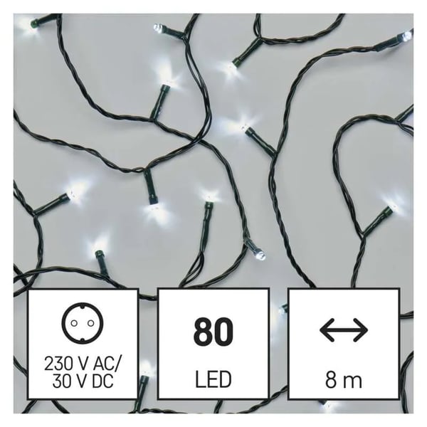 Emos D4AC02, Koristenauha, Polyvinyylikloridi (PVC), Vihreä, Vihreä, IP44, 3,6 W