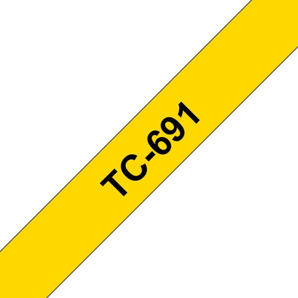 Brother - Svart, gul - Rulle (0,9 cm x 8 m) 1 kassett(er) bandlaminat - för P-Touch PT-2000, PT-3000, PT-500, PT-5000, PT-8E