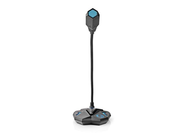 Nedis GMICGU100BK, PC-mikrofon, -30 dB, 50 - 16000 Hz, 2200 O, 60 dB, 110 dB