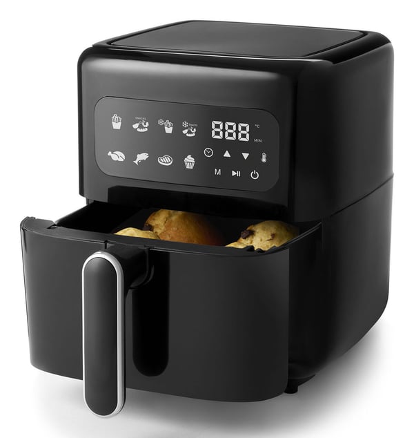 Fritel SnackTastic 4303, Varmluftsfritös, 2,8 l, 0,8 kg, 80 ° C, 200 ° C, 2 personer