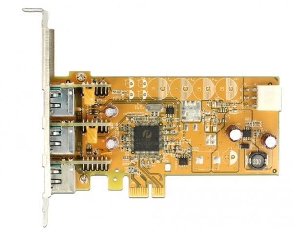 DeLOCK 89656, PCIe, USB 2.0, Kina, Pericom PI7C9X, 0,48 Gbit/s, Låda
