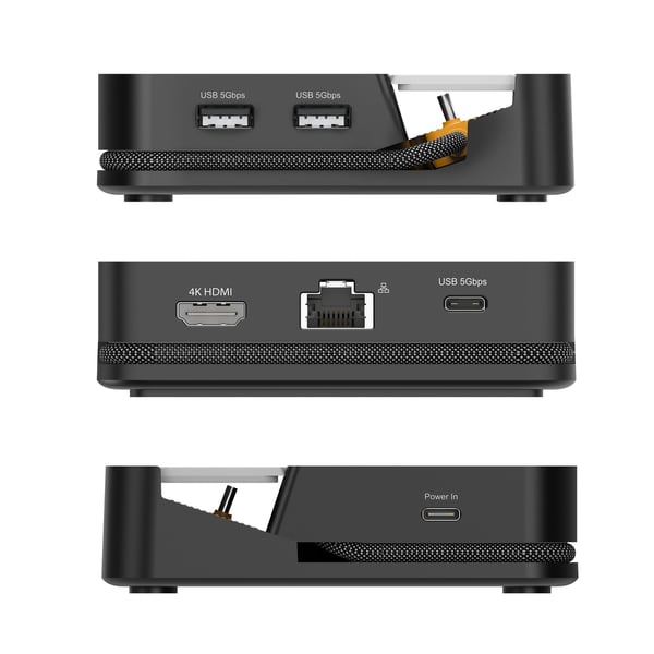 j5create JCD624-N - Dockningsstation - för spelkonsol i handen - USB-C - HDMI - 1GbE