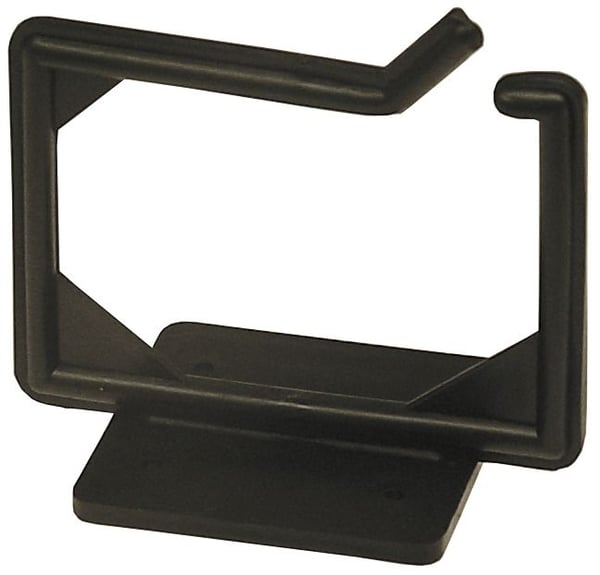 Kabelhenger, skrufeste, 100x63x75mm, plast, sort