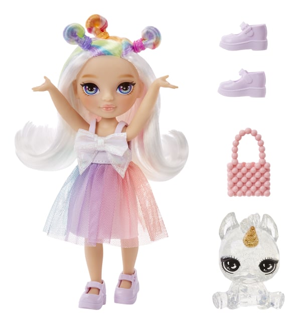 Rainbow High Littles Dolls- Opal (Rainbow), modedocka, flicka, 4 år, pojke/flicka, 13,9 mm, flerfärgad