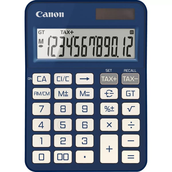 Canon KS-125KB, Työpöytä, Perus, 12 lukua, Akku/Aurinko, Sininen