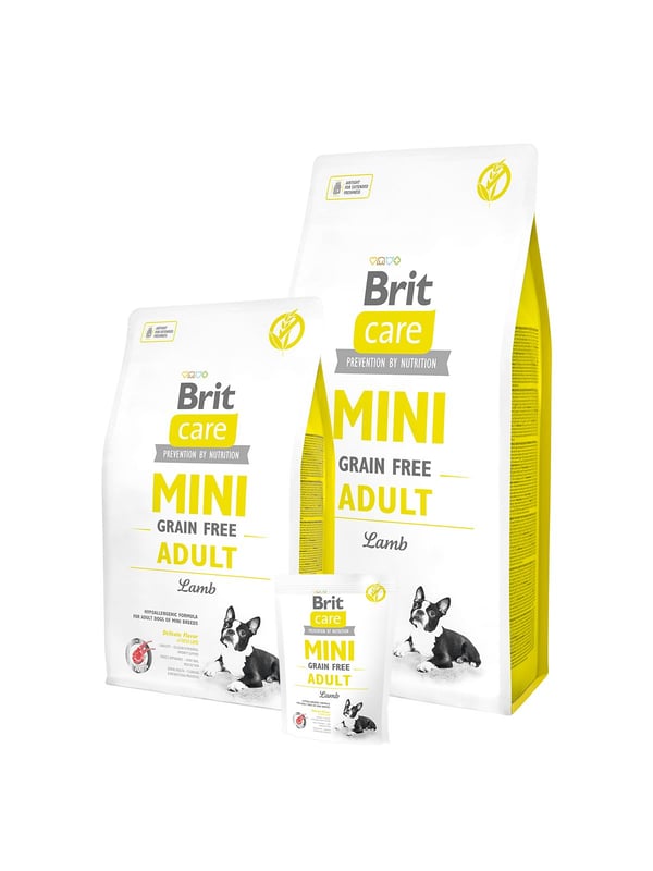 Brit Care Mini Grain Free Adult, Adult, Mini (5 - 10kg), Lamm, 2 kg