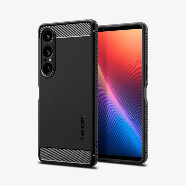 Spigen Rugged Armor - Bakdeksel for mobiltelefon - termoplastisk polyuretan (TPU) - matt svart