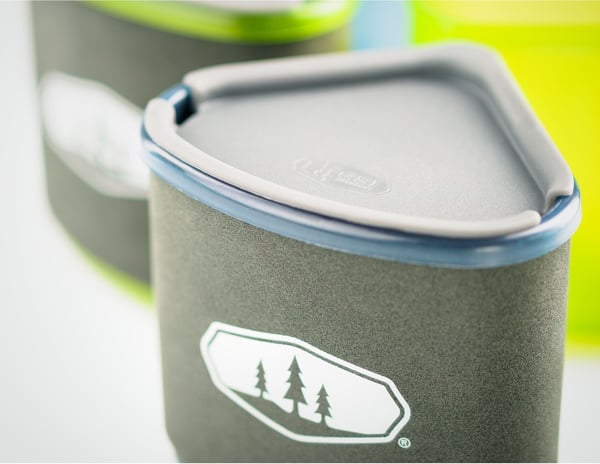 GSI Outdoors 50180, Sett, Aluminium, Nylon, Polypropylen (PP), Silikon, 2 l, Sort, Blå, Grønn, Grå, Grå, Rustfritt stål