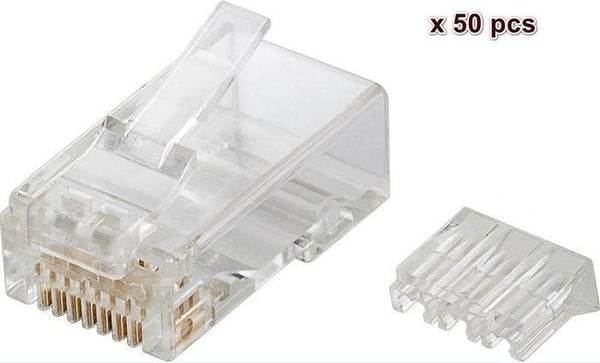 Microconnect KON505-50, RJ45, Läpikuultava, 10 g, 50 kpl, 133 mm, 91 mm