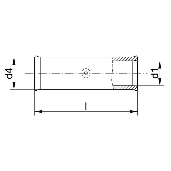 Klauke 724F puskuliitin 25 mm² Eristämätön metalli 1 kpl (724F)