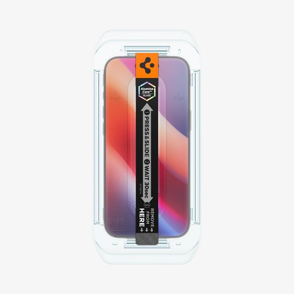 Spigen Glas.tR EZ Fit Privacy, Apple, iPhone Air, Dammresistent, Reptålig, Svart, 2 styck