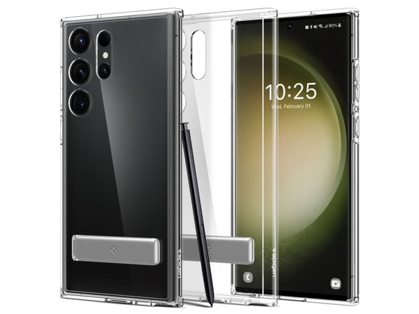 Spigen ACS05622, Suojus, Samsung, Galaxy S23 Ultra, 17,3 cm (6.8"), Läpinäkyvä