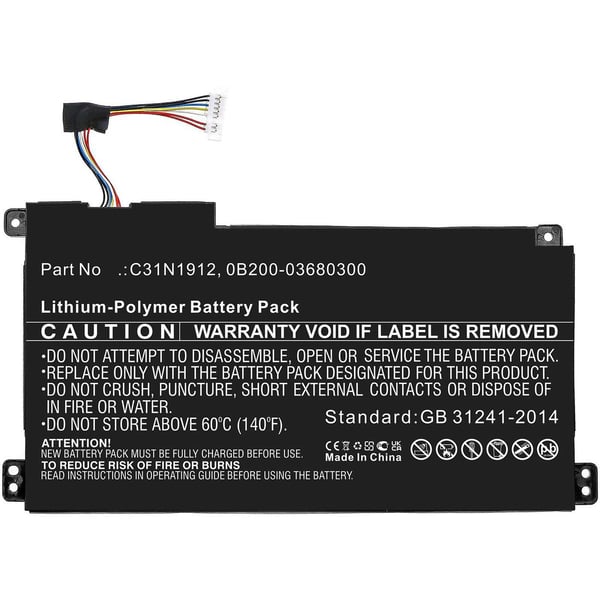 CoreParts - Batteri til bærbar PC (tilsvarer: ASUS 0B200-03680200, Asus 0B200-03680300, ASUS C31N1912, Asus B31N1912) - 11,4V - litiumpolymer - 360...