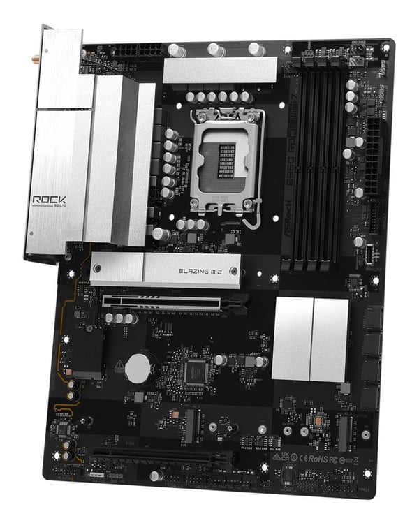 ASRock B860 Rock WiFi 7 -emolevy, B860-piirisarja, LGA1851, ATX, DDR5