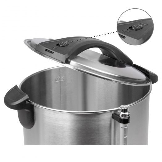 ProfiCook PC-HGA 1111 - Varmtvannsdispenser - 16 liter - 1.5 kW - rustfritt stål / svart
