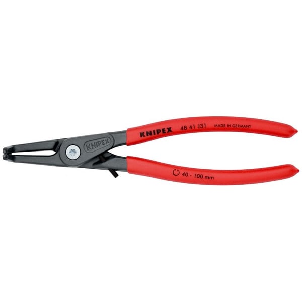 Knipex 48 41 J31, Låseringtang, 10 cm, Sort, Rød, 45 mm, 210 mm, 13 mm