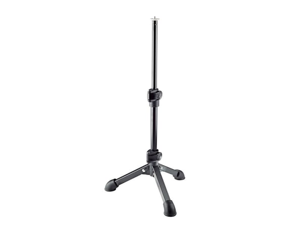 König & Meyer 23150-100-55, Suora mikrofoniteline, Kolmijalkateline, Musta, Terästä, 1/4", 23 cm
