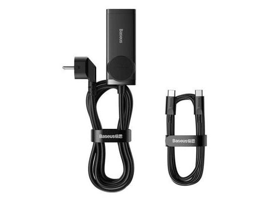 Baseus GaN3 Pro PSZM000401 bordlader 100 W 2x USB-C + 2x USB-A + AC, svart