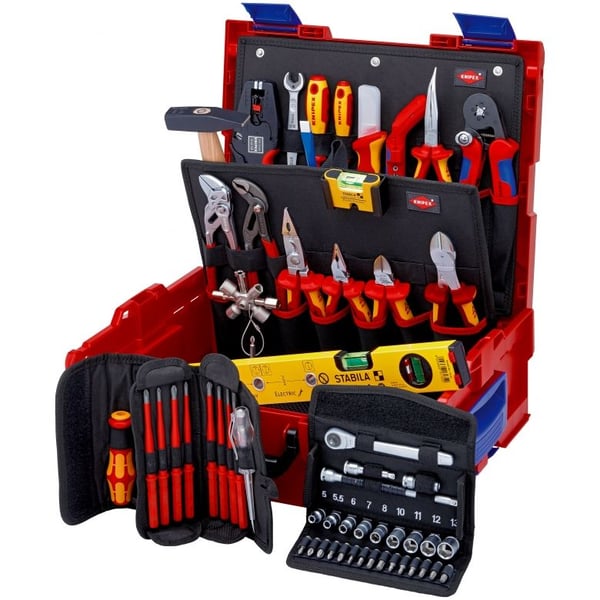 Knipex 00 21 19 LB E, Svart, Metallisk, Orange, Röd, 442 mm, 357 mm, 151 mm, 7,8 kg, 375 x 311 x 107 mm