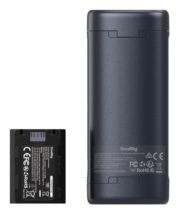 SmallRig 5696, Lithium-Ion (Li-Ion), 2 stykker, Batterier medfølger