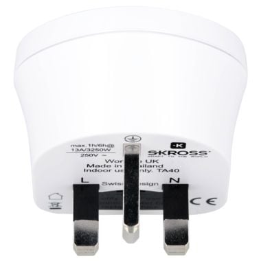 Skross 39768, Universaali, Tyyppi F, 100 - 250 V, 13 A, Valkoinen, 3250 W
