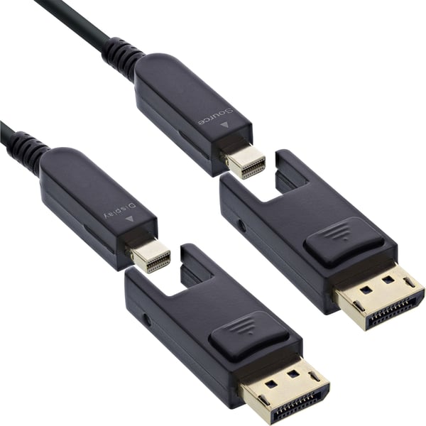 InLine 17230O, 30 m, Mini DisplayPort / DisplayPort, Mini DisplayPort / DisplayPort, Hankjønn, Hankjønn, 7680 x 4320 piksler