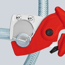 Knipex 90 20 185, Kaapelileikkuri, Punainen, Muovi, Terästä, Punainen, Ruostumaton teräs, 2,5 cm, REACH