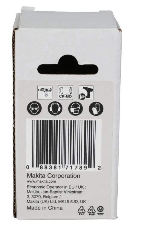 Makita E-22280, Slaghylsa, Svart, 1 huvuden, 3/8", Metrisk, 27 mm