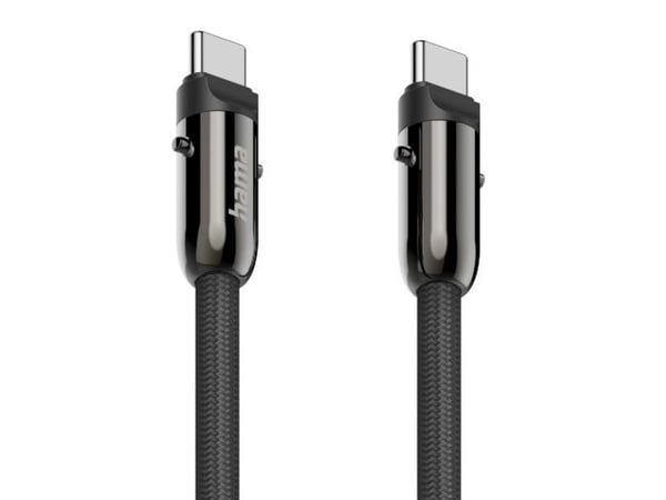 Hama 00201751, 1,2 m, USB C, USB C, USB 2.0, 0,48 Gbit/s, Svart