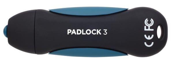 CORSAIR Flash Padlock 3 - USB-flashstasjon - kryptert - 128 GB - USB 3.0