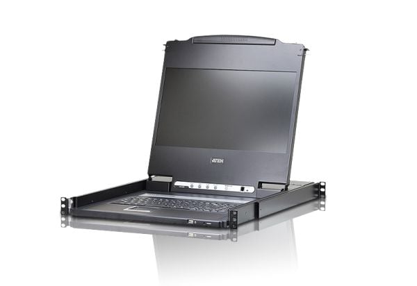 ATEN CL6700MW - KVM-konsoll - USB - 17.3" - kan monteres i rack - 1920 x 1080 Full HD (1080p) @ 60 Hz - 300 cd/m² - 650:1 - 8 ms - HDMI, DVI-D, VGA...