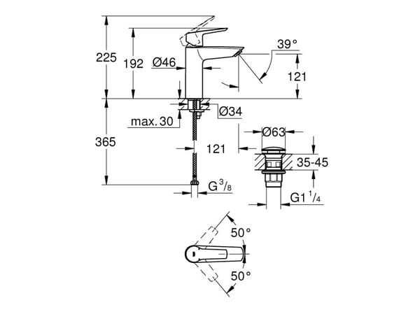 GROHE Start, kromi