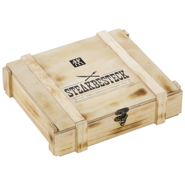 Zwilling 12-osainen pihviaterinsetti puulaatikossa
